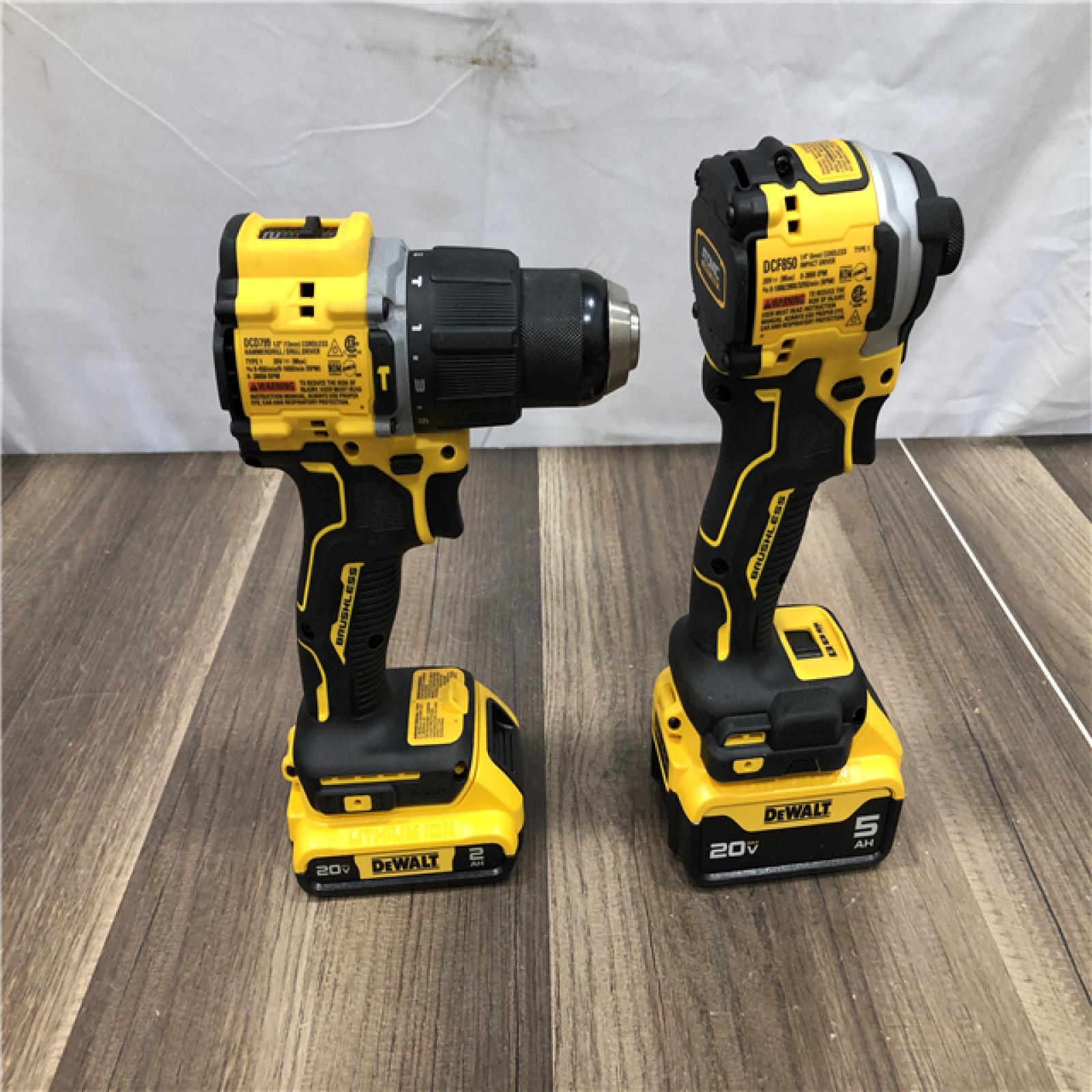 AS-IS DEWALT ATOMIC 20V MAX Lithium-Ion Cordless 2-Tool Combo Kit