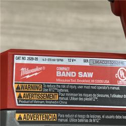 AS-IS Milwaukee FUEL 12V Lithium-Ion Cordless Compact Band Saw (Tool-Only)