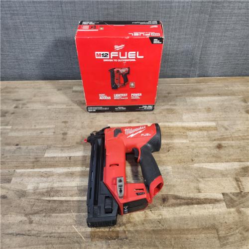 HOUSTON LOCATION - AS-IS M12 FUEL 12-Volt Lithium-Ion Brushless Cordless 18-Guage Compact Brad Nailer (Tool Only)