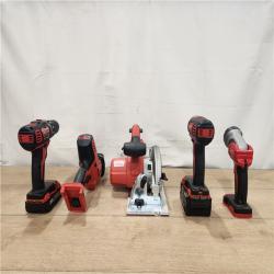 AS-IS- Milwaukee M18 18V Lithium-Ion Cordless 5 Tool Combo Kit