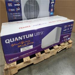 CALIFORNIA AS-IS LIKE NEW QUANTUM ULTRA DUCTLESS MINI SPLIT INVERTER HEAT PUMP W/ AIR HANDLER SPLIT INDOOR SECTION