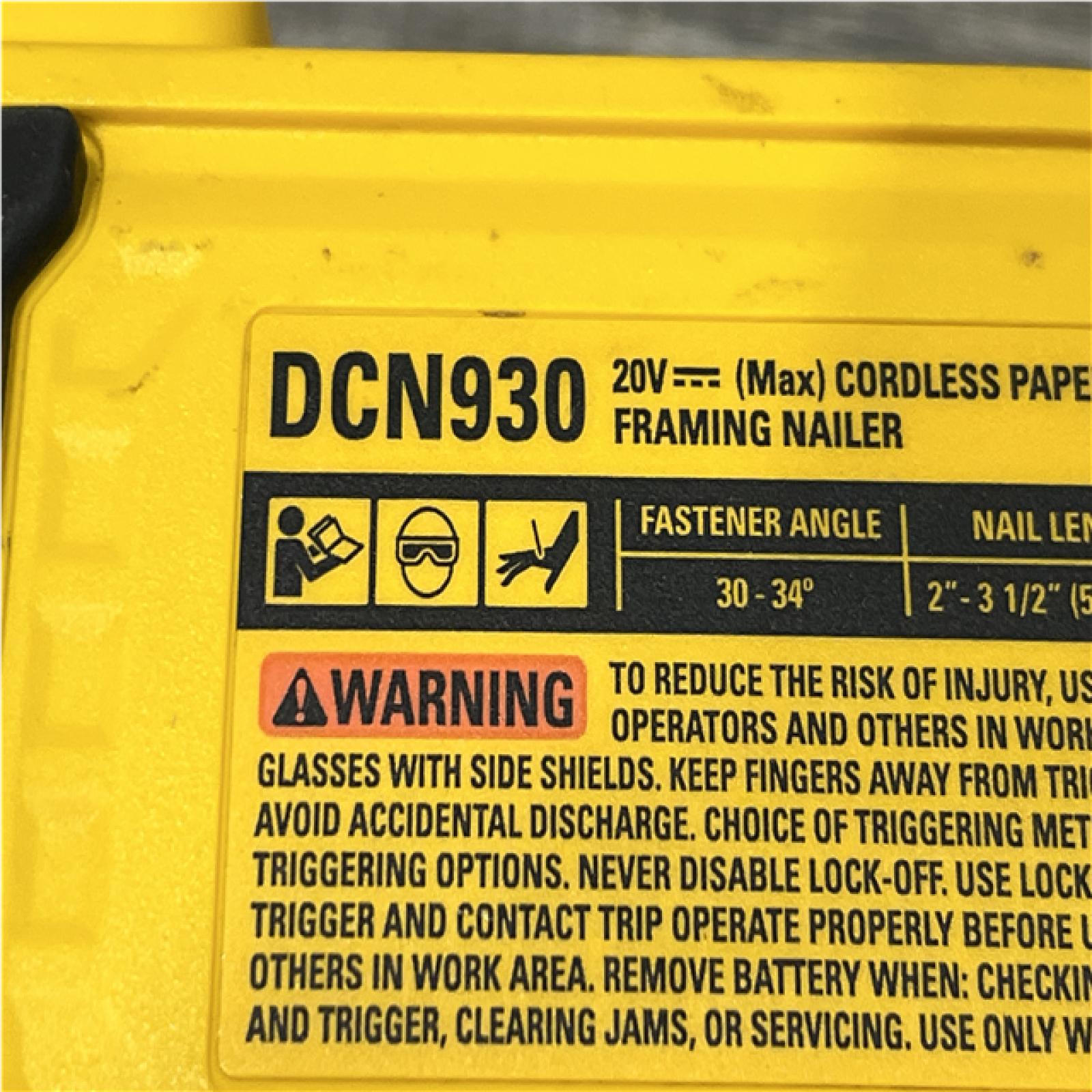 AS-IS DEWALT 20V 30 Degree Cordless Framing Nailer (Tool-Only)