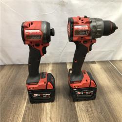 AS-IS Milwaukee  FUEL 18V Lithium-Ion Brushless Cordless Hammer Drill and Impact Driver Combo Kit