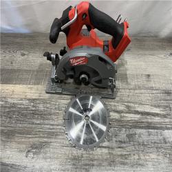 AS-IS Milwaukee FUEL 18V Lithium-Ion Brushless Cordless 6-1/2 in. Circular Saw (Tool-Only)