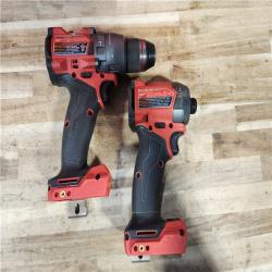 HOUSTON LOCATION - AS-IS Milwaukee FUEL 18V Lithium-Ion Brushless Cordless Hammer Drill and Impact Driver Combo Kit