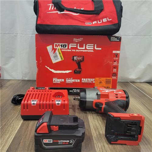 AS-IS Milwaukee M18 1/2 in. Cordless Brushless High Torque Impact Wrench Kit (Battery & Charger)