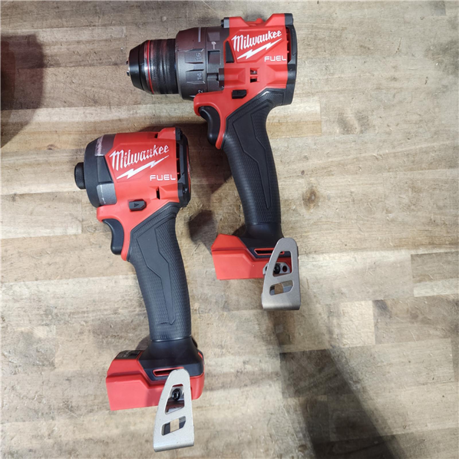 HOUSTON LOCATION - AS-IS Milwaukee FUEL 18V Lithium-Ion Brushless Cordless Hammer Drill and Impact Driver Combo Kit