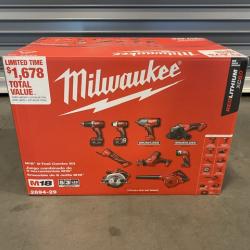 NEW - Milwaukee 18-Volt Lithium-Ion Cordless (9-Tool) Combo Kit
