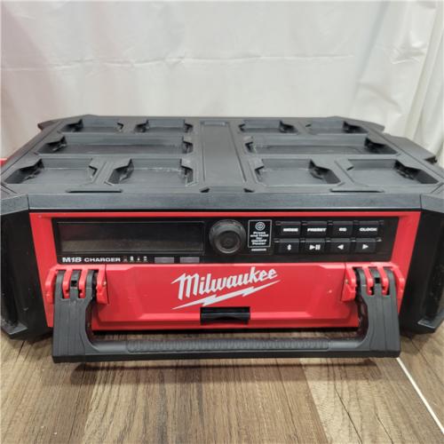 AS-IS  Milwaukee 2950-20 18V M18 PACKOUT Lithium-Ion Cordless Radio + Charger (Tool Only)