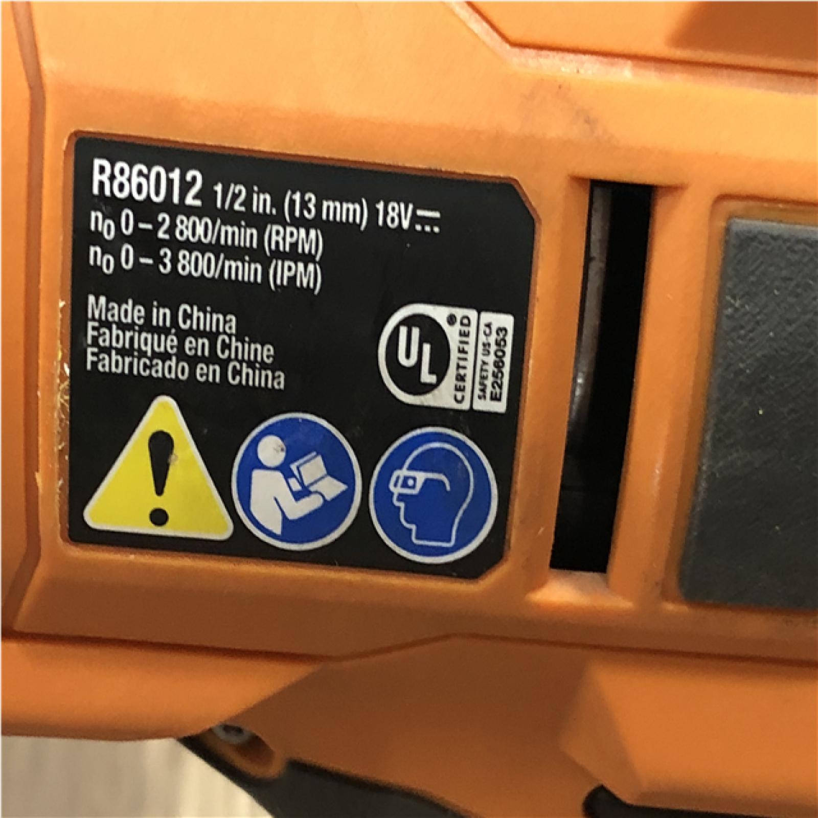 AS-IS RIDGID 18V Brushless Cordless 4-Mode 1/2 in. Mid-Torque Impact Wrench with Friction Ring (Tool Only)