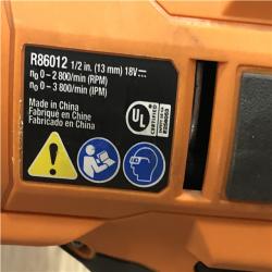 AS-IS RIDGID 18V Brushless Cordless 4-Mode 1/2 in. Mid-Torque Impact Wrench with Friction Ring (Tool Only)