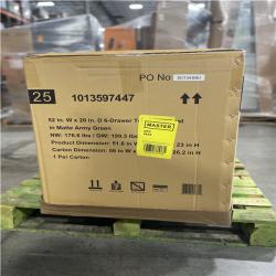 DALLAS LOCATION- HUSKY Heavy Duty 52 in. W 6-Drawer Matte Army Green Top Tool Chest
