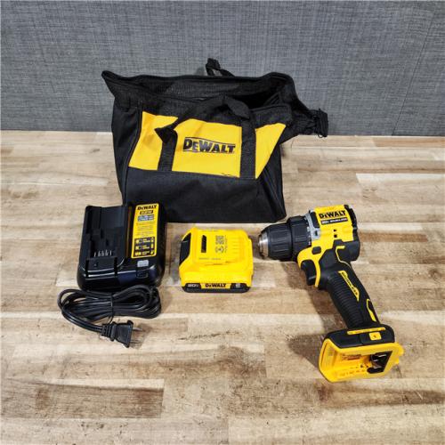 HOUSTON LOCATION - AS - IS DEWALT Atomic 20V Lithium-Ion Cordless Compact 1/2 in. Drill/Driver Kit
