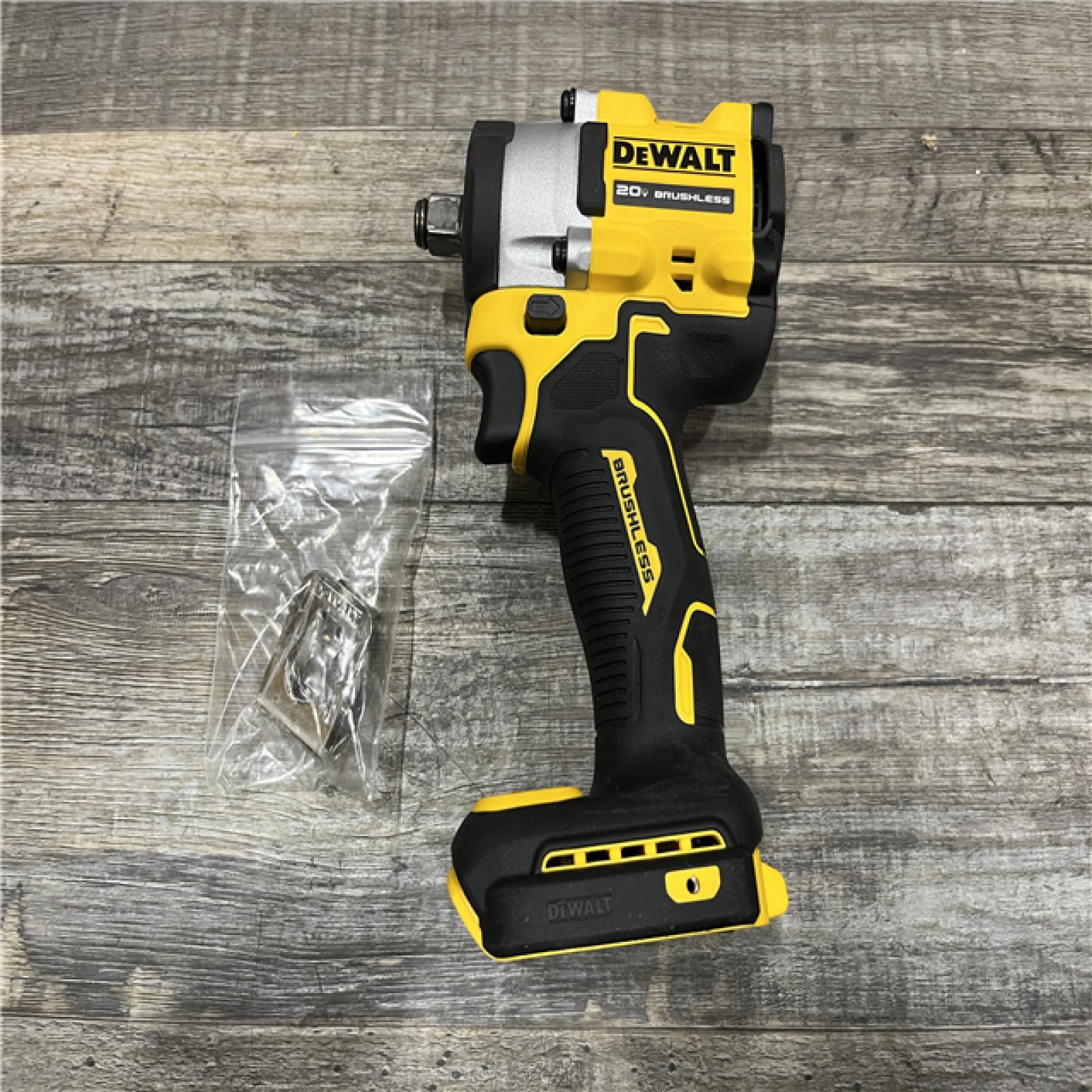 AS-IS DEWALT ATOMIC 20V MAX Cordless Brushless 1/2 in. Variable Speed Impact Wrench (Tool Only)