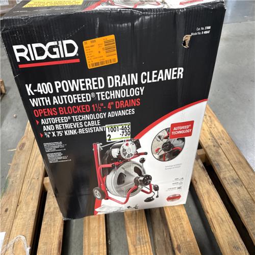 California NEW Ridgid K-400 Powered Drain Cleaner