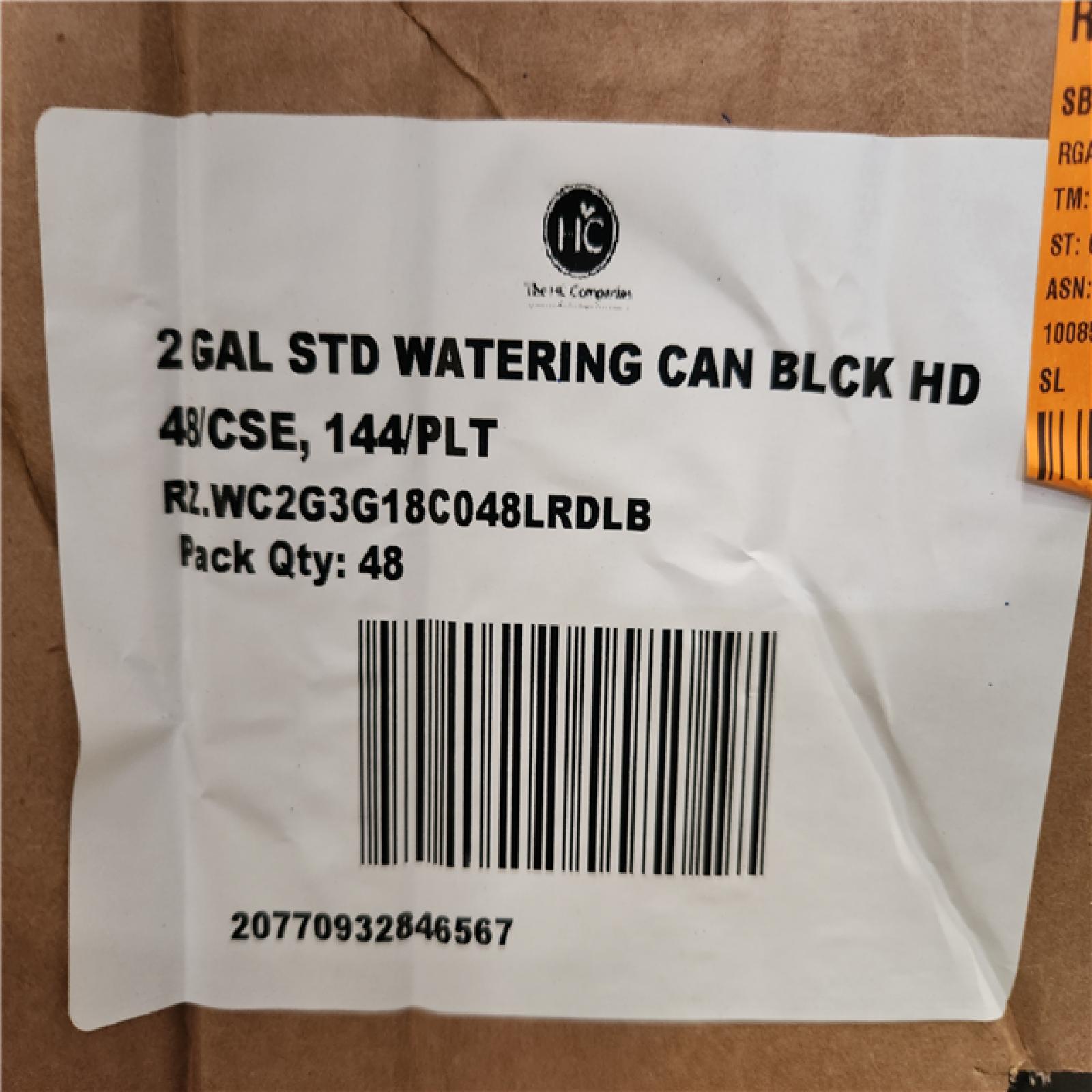 Phoenix Location 2 Gal. Standard Watering Can in Black Pallet (48 Total)