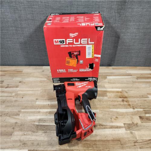 HOUSTON LOCATION - AS-IS (APPEARS LIKE NEW) Milwaukee FUEL 18-Volt Lithium-Ion Brushless Cordless Coil Roofing Nailer (Tool Only)