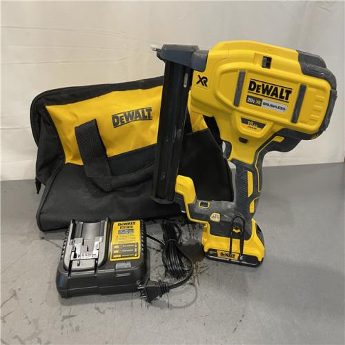 AS-IS - DeWALT 20V MAX XR Lithium-Ion Cordless 18-Gauge Narrow Crown Stapler Kit