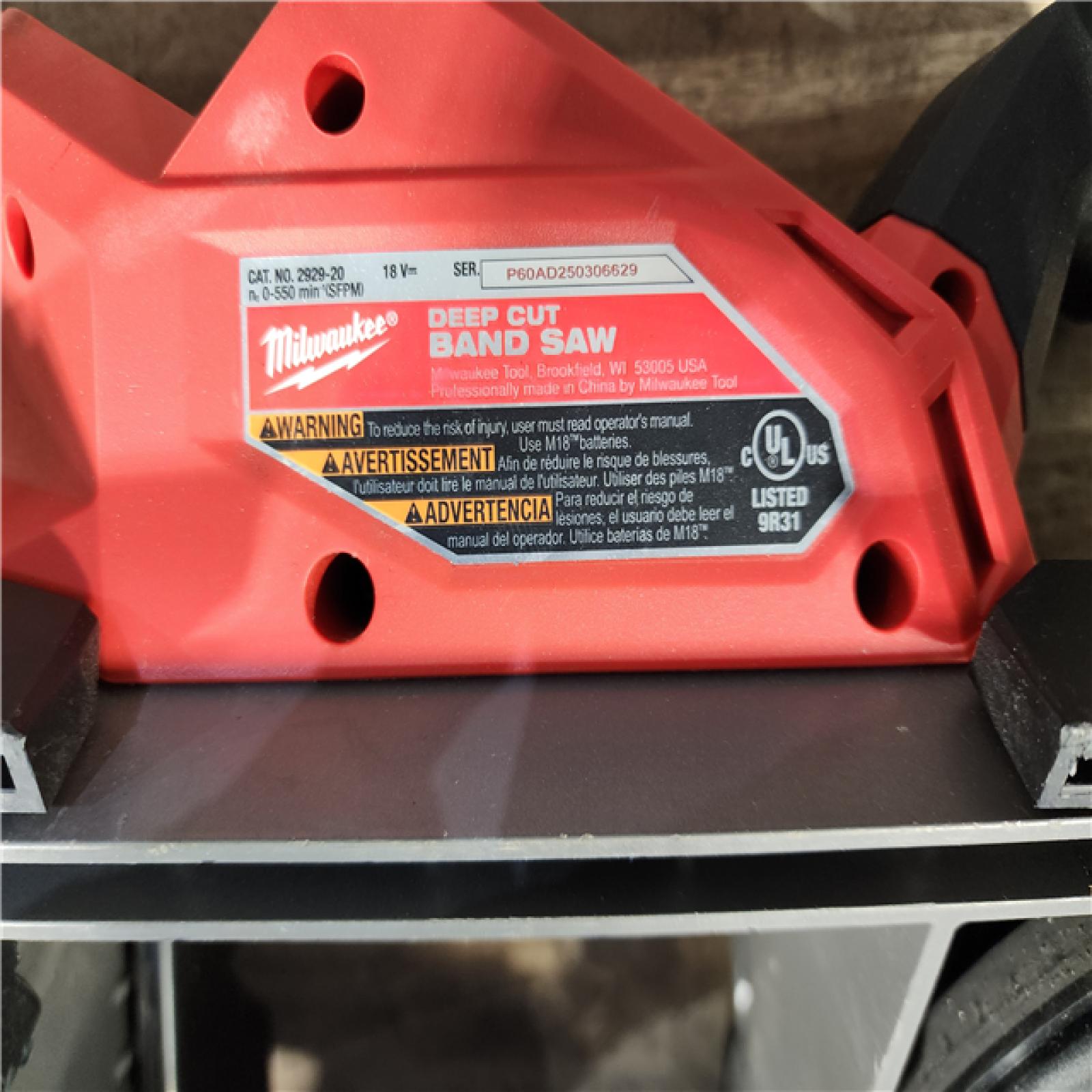 HOUSTON LOCATION - AS-IS Milwaukee FUEL 18V Lithium-Ion Brushless Cordless Deep Cut Band Saw (Tool-Only)