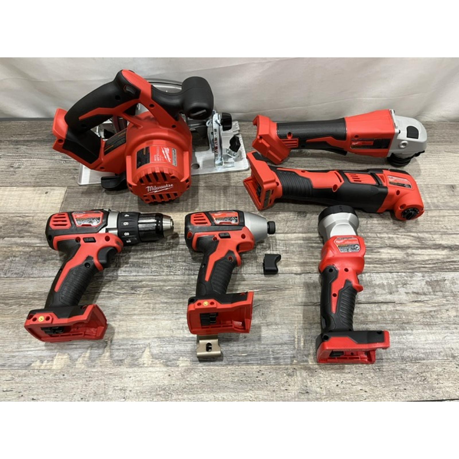 AS-IS Milwaukee 18-Volt Lithium-Ion Cordless (6-Tool) Combo Kit