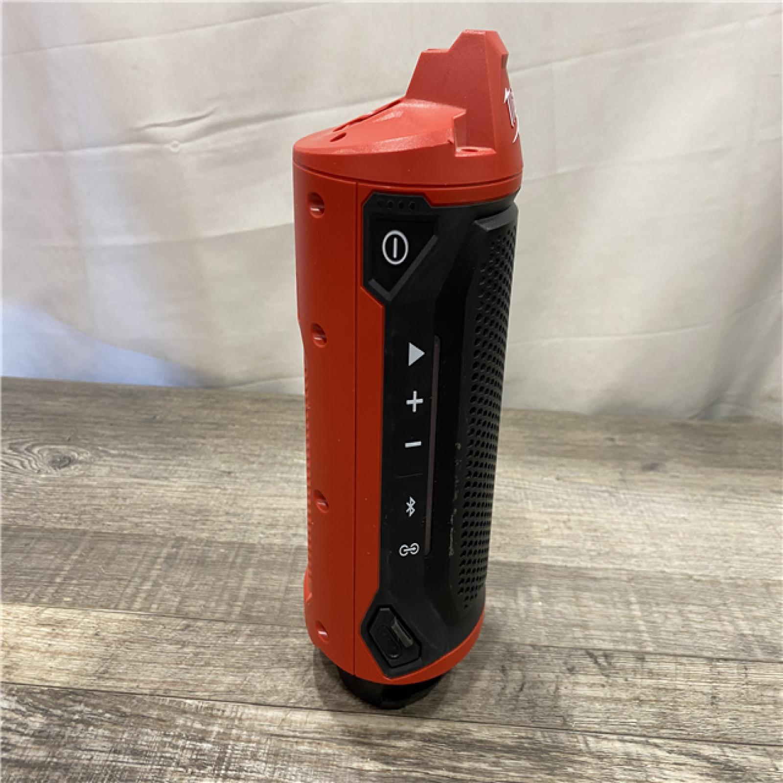 AS-IS Milwaukee 12-Volt Lithium-Ion Cordless Bluetooth Jobsite Speaker with PACKOUT Compatibility