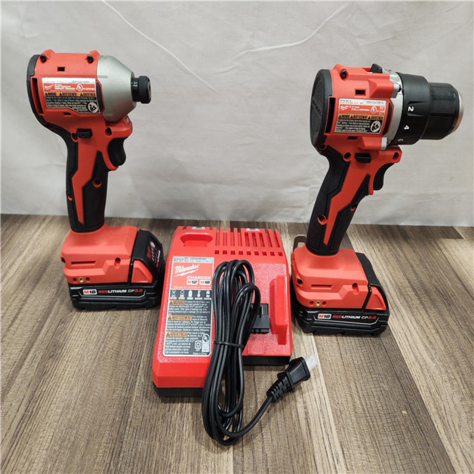 AS-IS- Milwaukee M18 Compact Brushless 2-Tool Combo Kit