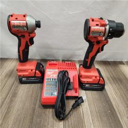 AS-IS- Milwaukee M18 Compact Brushless 2-Tool Combo Kit