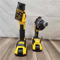 AS-IS- 20-Volt Lithium-Ion Cordless Brushless Screwgun and Cut-Out Combo Kit with (2) 2.0Ah Batteries, Charger and Bag