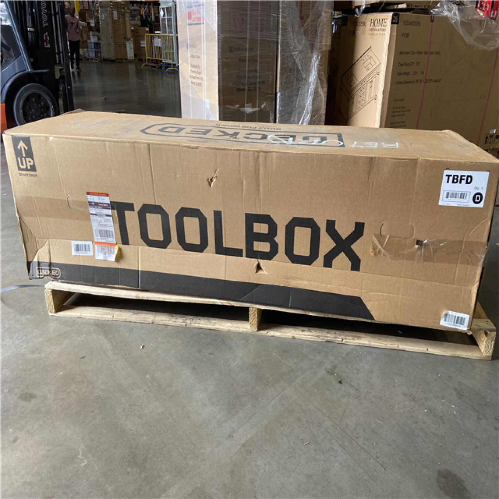 DALLAS LOCATION - DECKED 72.54 in. Matte Black HDP Full-Size Crossover Pickup Truck Tool Box with 20 in. Deep Tub,