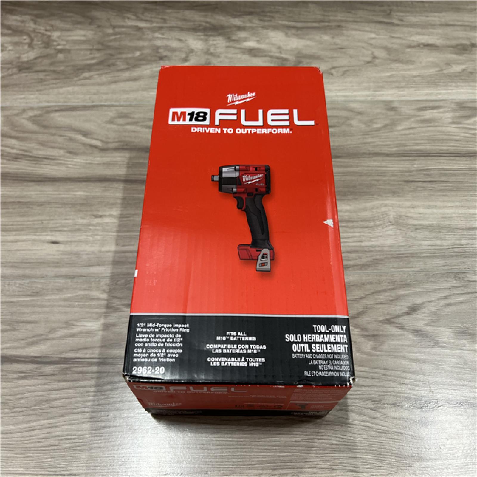 NEW Milwaukee FUEL Gen-2 18V Lithium-Ion Brushless Cordless Mid Torque 1/2 in. Impact Wrench w/Friction Ring (Tool-Only)