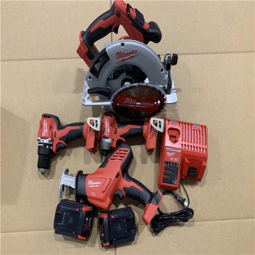 AS-IS - Milwaukee M18 18-Volt Lithium-Ion Brushless Cordless Combo Kit