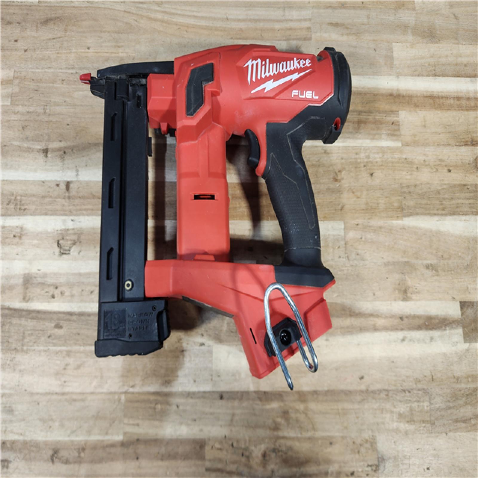HOUSTON LOCATION - AS-IS Milwaukee FUEL 18-Volt Lithium-Ion Brushless Cordless 18-Gauge 1/4 in. Narrow Crown Stapler (Tool-Only)