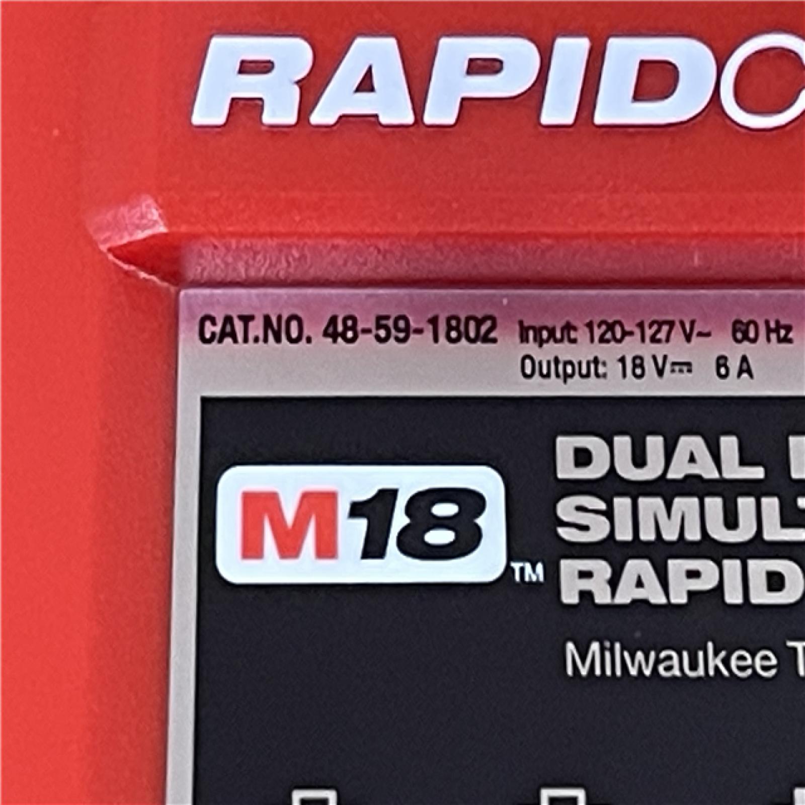 AS-IS - Milwaukee 18-Volt Lithium-Ion Dual Bay Rapid Battery Charger
