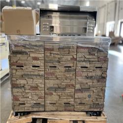 DALLAS LOCATION- AS-IS SPIRE 5-Burner Built-In Propane Gas Stone Island Grill in Terra Rosa