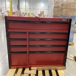 DALLAS LOCATION - Husky Heavy-Duty 52 in. W x 20 in. D 9-Drawer Matte Red Rolling Tool Cabinet