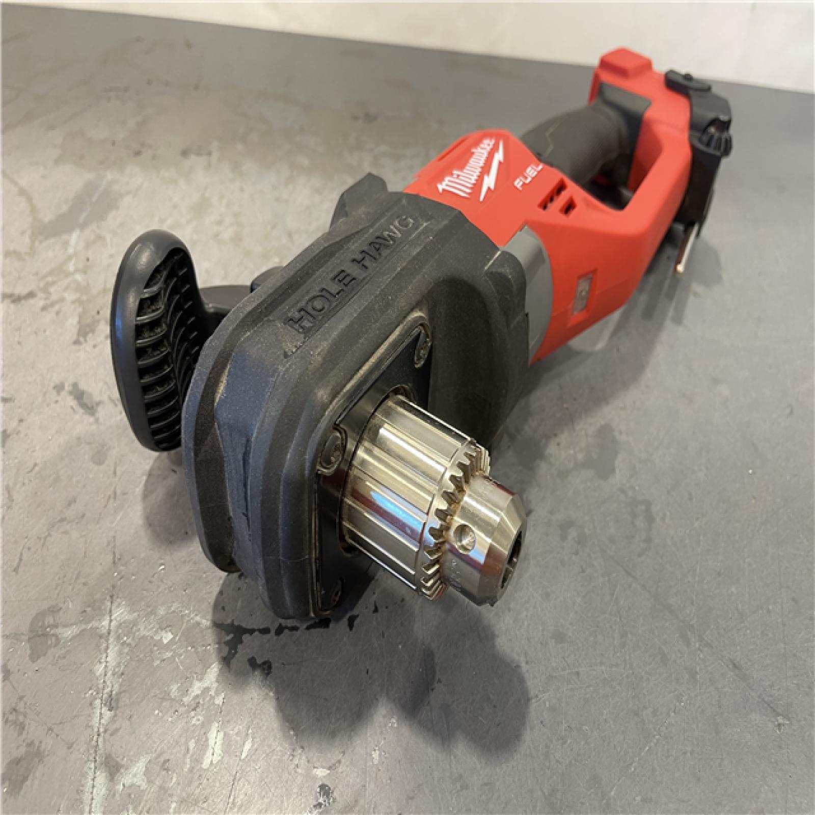 AS-IS- Milwaukee M18 FUEL GEN II 18V Lithium-Ion Brushless Cordless 1/2 in. Hole Hawg Right Angle Drill