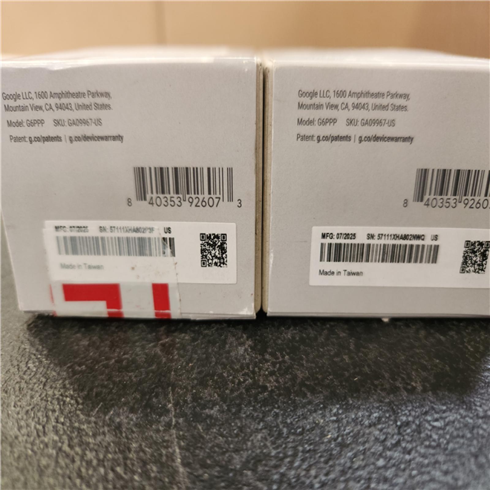 Phoenix AS-IS Google Nest Doorbell (Wired  3rd Gen) - Smart Wi-Fi Video Doorbell Camera (2-Pack)