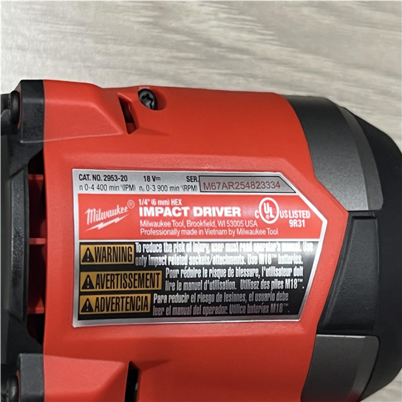 AS-IS Milwaukee FUEL 18V Lithium-Ion Brushless Cordless Hammer Drill and Impact Driver Combo Kit