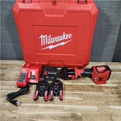 HOUSTON LOCATION - AS - IS Milwaukee 18V Lithium-Ion Cordless Short Throw Press Tool with 3 PEX Crimp Jaws Kit