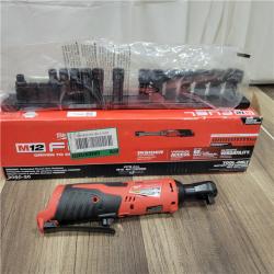 AS-IS Milwaukee M12 FUEL INSIDER Extended Reach Box Ratchet