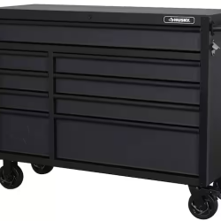 DALLAS LOCATION- AS-IS Heavy-Duty 52 in. 9-Drawer Matte Black Rolling Tool Cabinet