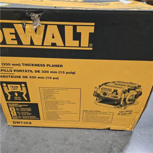 AS-IS DEWALT 13 2 Speed 3-Knife Thickness Planer