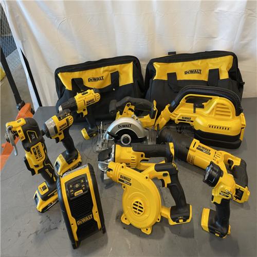 AS-IS - DEWALT 20V MAX Cordless 10 Tool Combo Kit