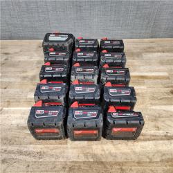 HOUSTON LOCATION - AS-IS MILWAUKEE BATTERY PACK QTY - 15