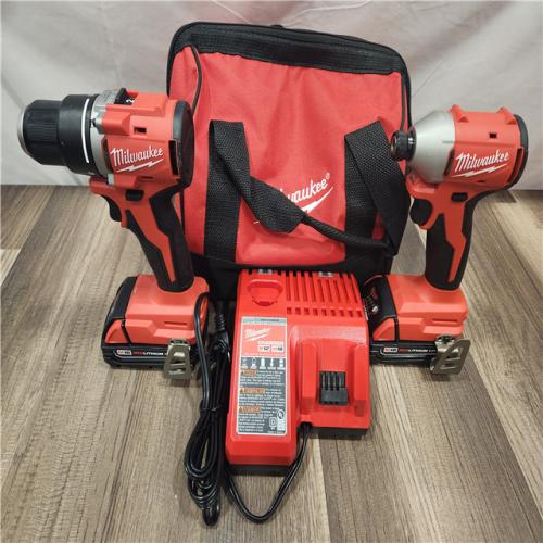 AS-IS- Milwaukee M18 Compact Brushless 2-Tool Combo Kit