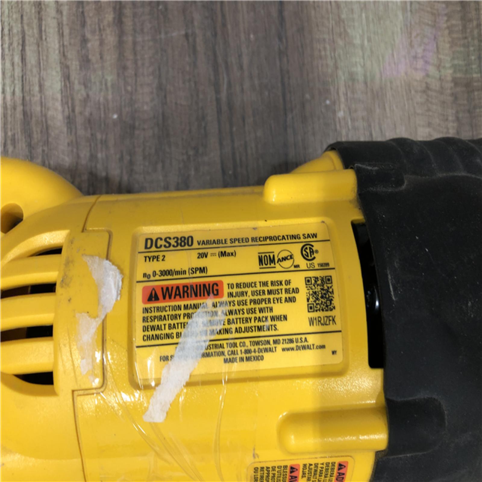 AS-IS DEWALT 20V MAX Cordless Reciprocating Saw (Tool Only)