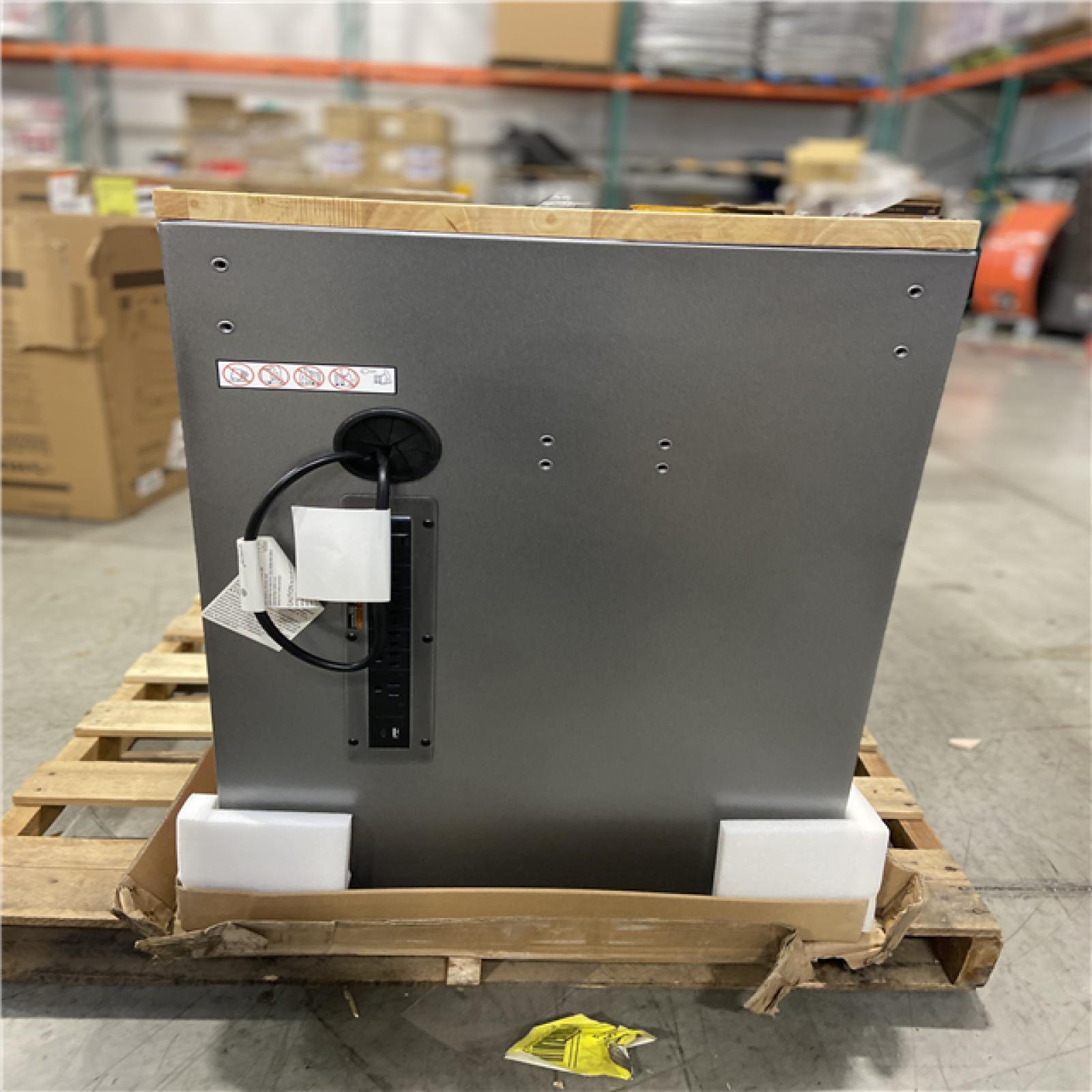 DALLAS LOCATION - Husky 61 in. W x 24 in. D Standard Duty 10-Drawer Mobile Workbench Tool Chest with Sliding Bin Storage Drawer in Silver