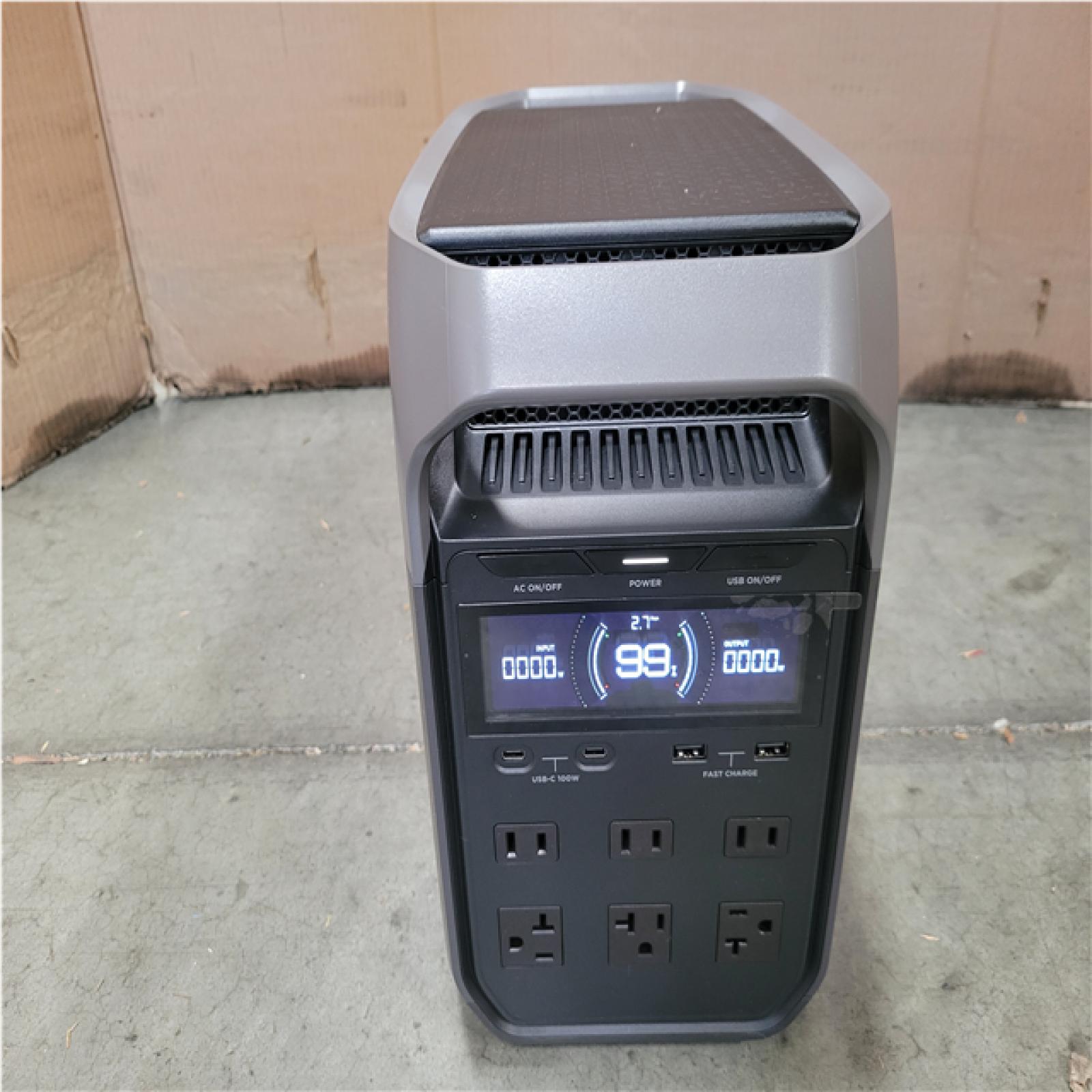 CALIFORNIA AS-IS ECOFLOW 1800-WATT DELTA 3 BATTERY GENERATOR