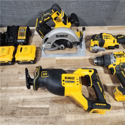 HOUSTON LOCATION - AS-IS DEWALT 20V Lithium-Ion Cordless 4-Tool Combo Kit