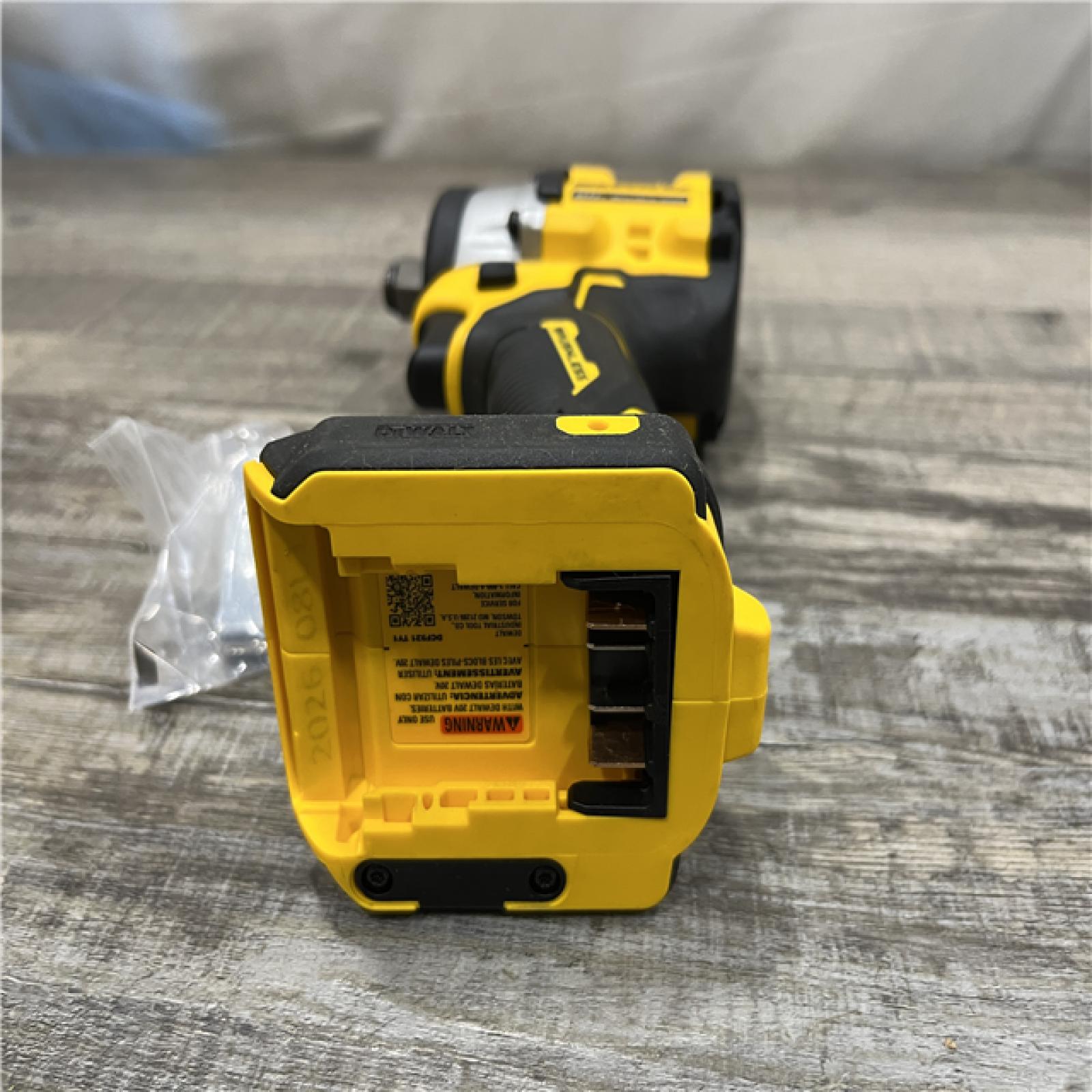 AS-IS DEWALT ATOMIC 20V MAX Cordless Brushless 1/2 in. Variable Speed Impact Wrench (Tool Only)